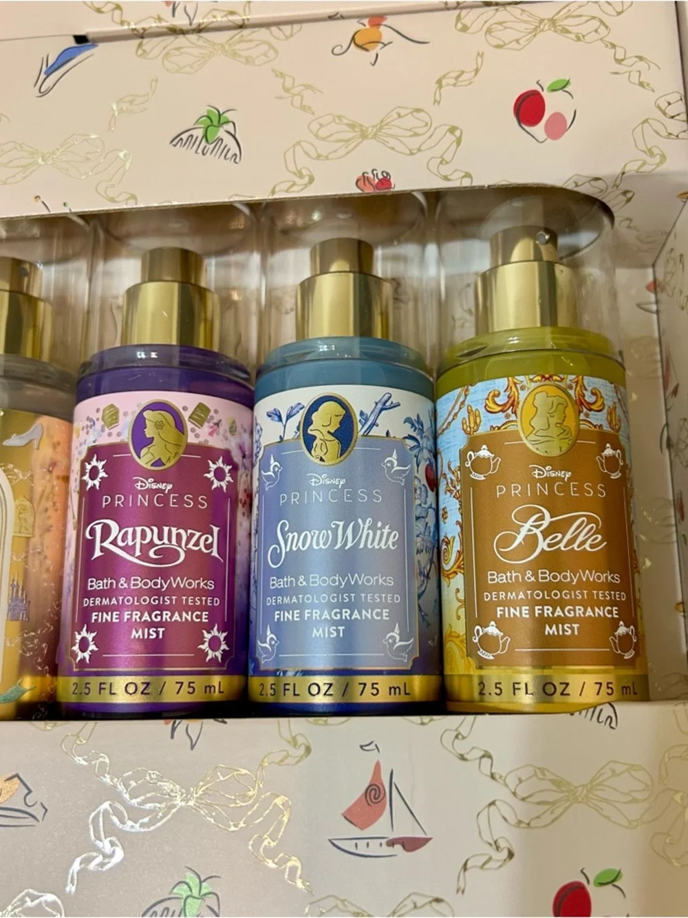 Bath and Body Works Disney Princess 7-piece Mini Fine Fragrance Mist Sampler